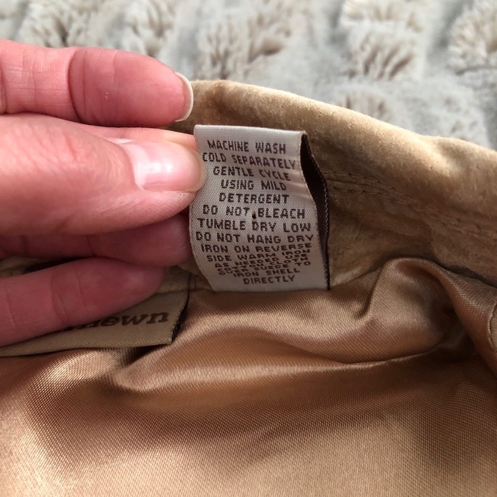 Tan Suede Jacket Sz Small - Picture 6 of 10
